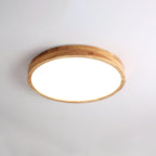 Valentina | Flush Mount Ceiling Light | Nordic Wood, Round LED, 18W