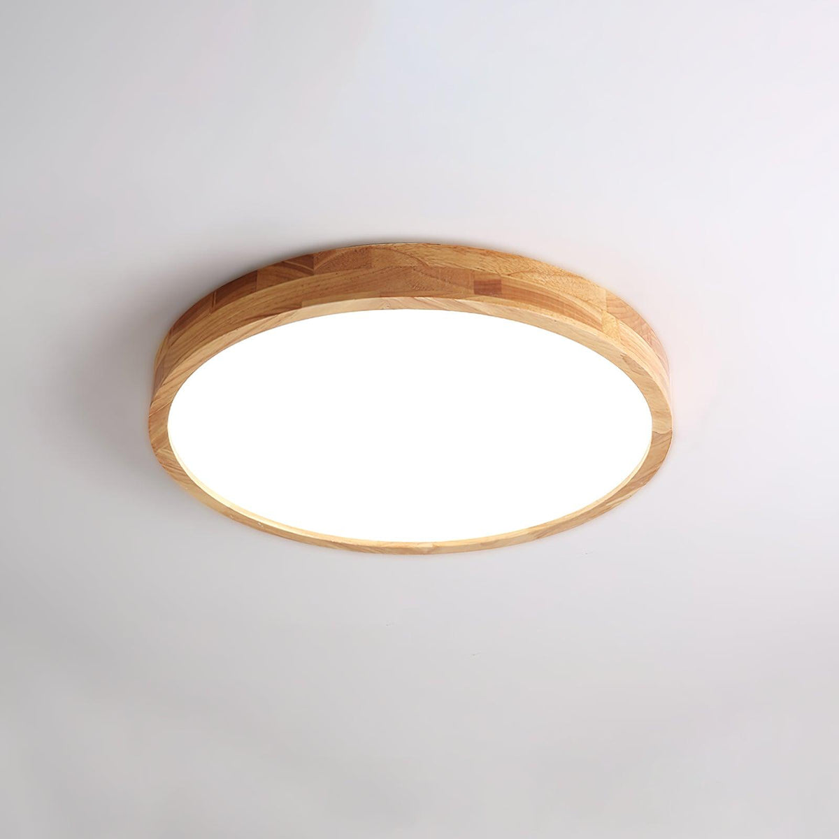 Valentina | Flush Mount Ceiling Light | Nordic Wood, Round LED, 18W