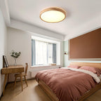 Valentina | Flush Mount Ceiling Light | Nordic Wood, Round LED, 18W