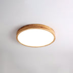 Valentina | Flush Mount Ceiling Light | Nordic Wood, Round LED, 18W