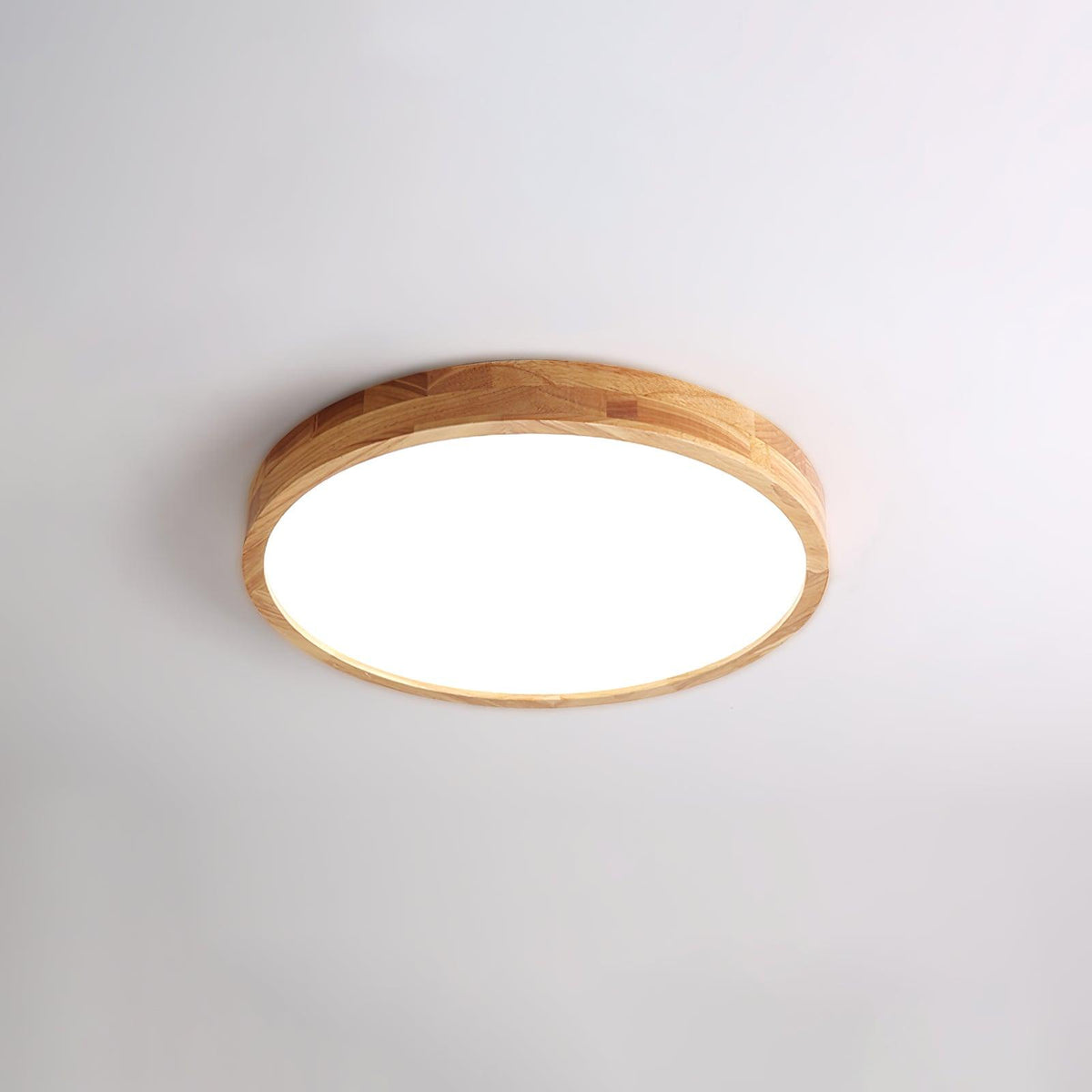 Valentina | Flush Mount Ceiling Light | Nordic Wood, Round LED, 18W