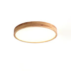 Valentina | Flush Mount Ceiling Light | Nordic Wood, Round LED, 18W