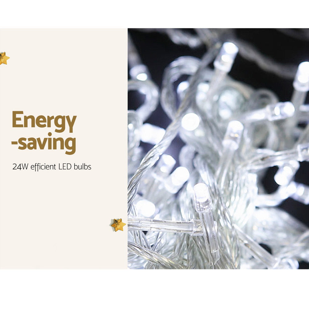 Christmas LED String Lights 100M 500 Cold White LED Bulbs Waterproof