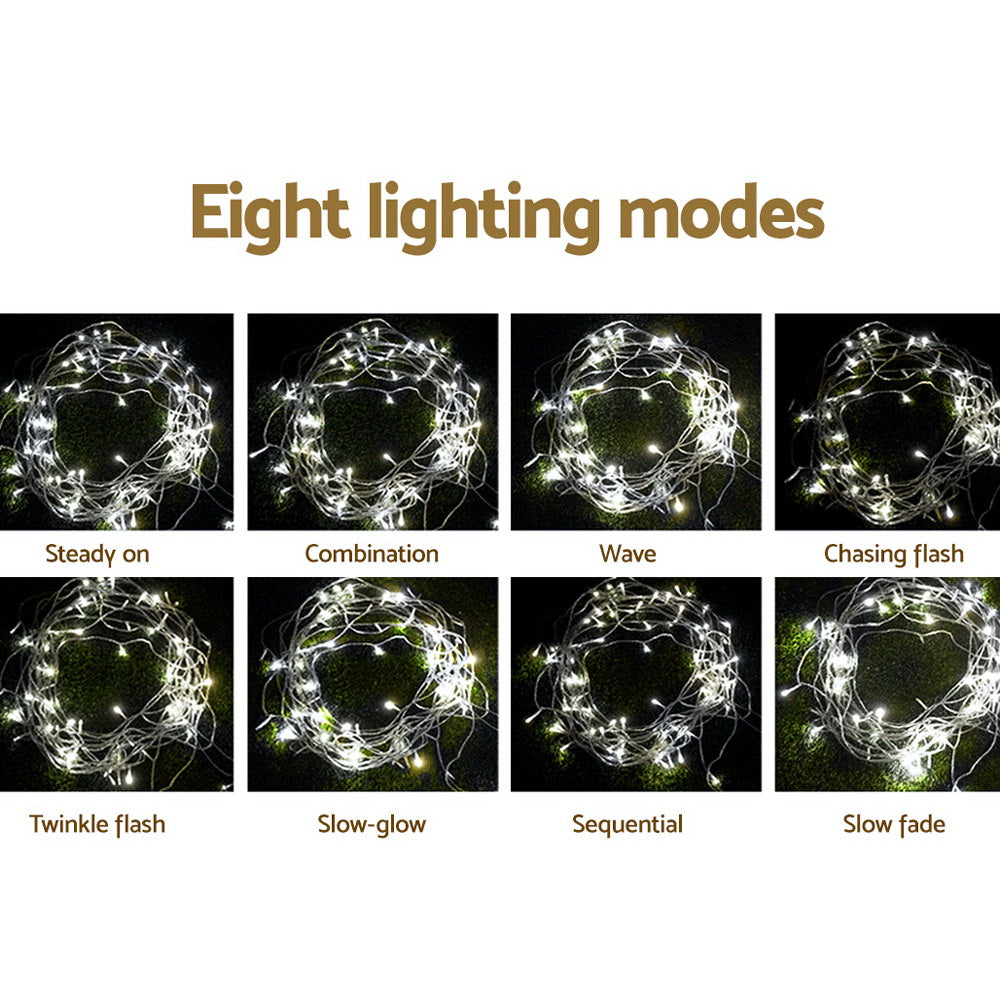 Christmas LED String Lights 100M 500 Cold White LED Bulbs Waterproof