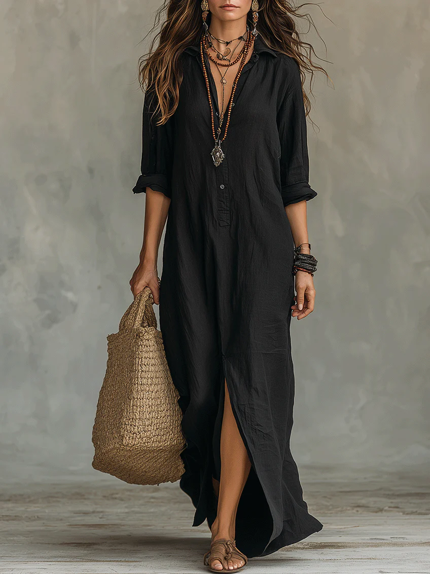 Jolie | Maxi Dress | Button-Down, Relaxed Fit, All-Day Wear