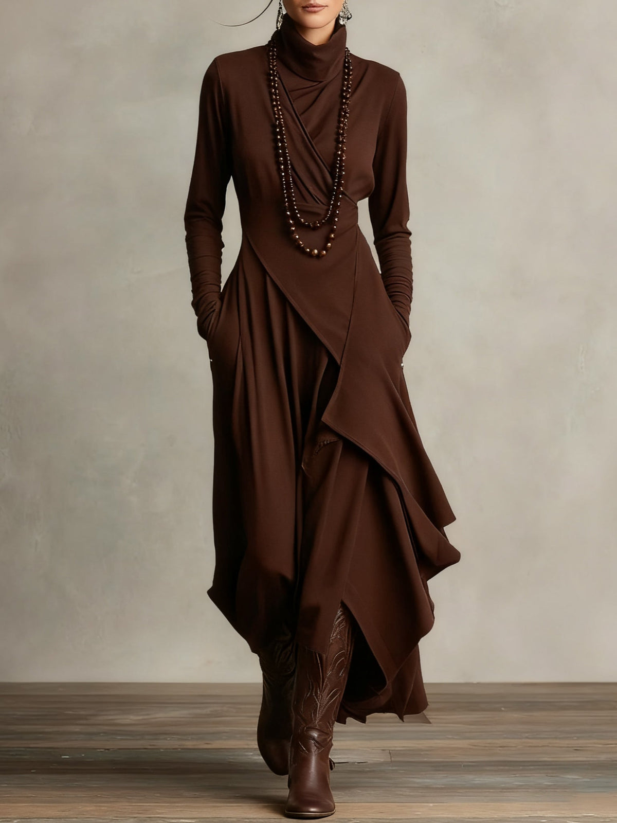 Jolie | Maxi Dress | High Neckline, Flowy, Women's