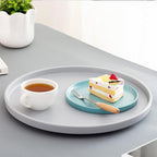 Ondina | Melamine Dinnerware Set | 16-Piece Farm Style | Gray, Black, Green