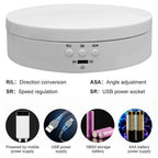Anouk | Rotating Display Stand | 360° Electric Turntable | USB, 3 Speeds