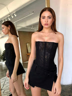 Aria | Women's Corset Top | Strapless, Structured, Fitted
