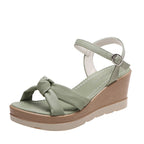 Women Wedge Sandals Cross Strap Open Toe Lightweight Comfort Heel