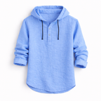 Orla | Men's Linen Shirt | Relaxed Fit, Drawstring Hood | Lightweight