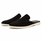 Della | Men's Slip-On Loafers | Backless, Suede Style | Casual