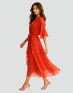 Della | Women's Maxi Wrap Dress | Summer, Flowy Silhouette | Sizes S-5XL