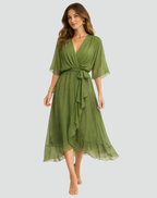 Della | Women's Maxi Wrap Dress | Summer, Flowy Silhouette | Sizes S-5XL