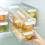 Cassia | Refrigerator Storage Box | Food-Safe PET Container | Single & Double Layer
