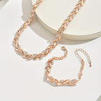 Pearl | Women Fishtail Necklace Glass Rhinestone