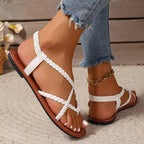 Orthopedic Sandals Women Braided Strap Arch Support Lightweight