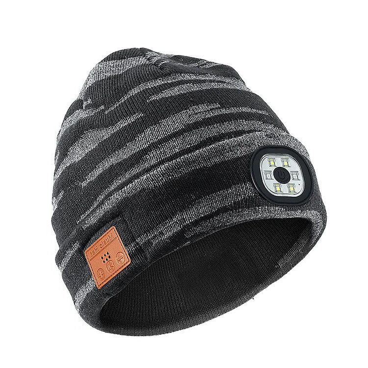 Nora | Bluetooth Beanie with LED Light | 3-in-1, Built-in Speaker | Unisex