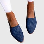 Xena | Women's Slingback Flats | Woven, Adjustable Strap | Orthopaedic Summer
