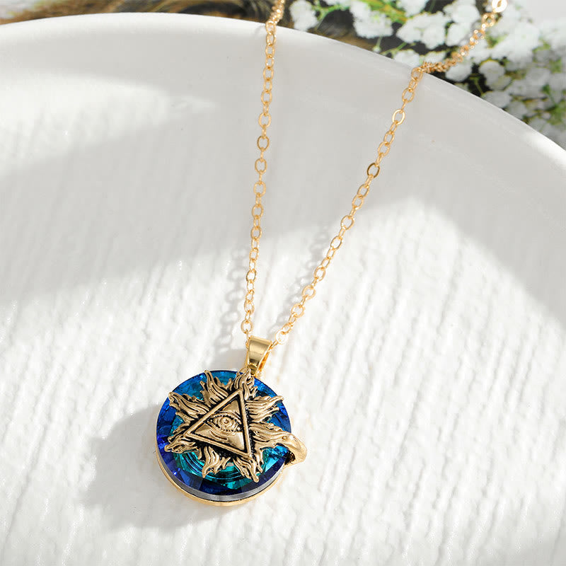 Faline | Evil Eye Necklace | Women's Protection Amulet | Silver & Blue