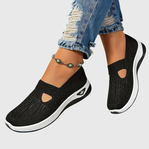Greta | Women's Orthopaedic Slip-On Shoes | Knitted, Cushioned Sole, All-Day Comfort