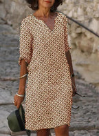 Ximena | Women's Midi Dress | Flattering Fit, Versatile