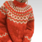 Women Cotton Wool Turtleneck Sweater Ribbed