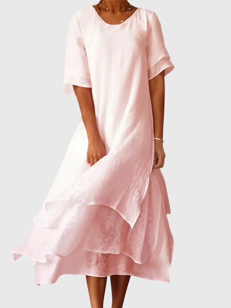 Maren | Women's Elegant Dress | Open Neckline, Fluid Cut