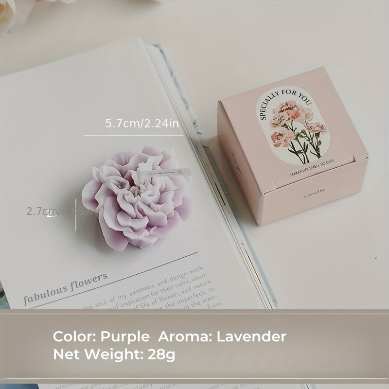 Leah | Scented Candle | Carnation Fragrance, Decorative Gift | Paraffin