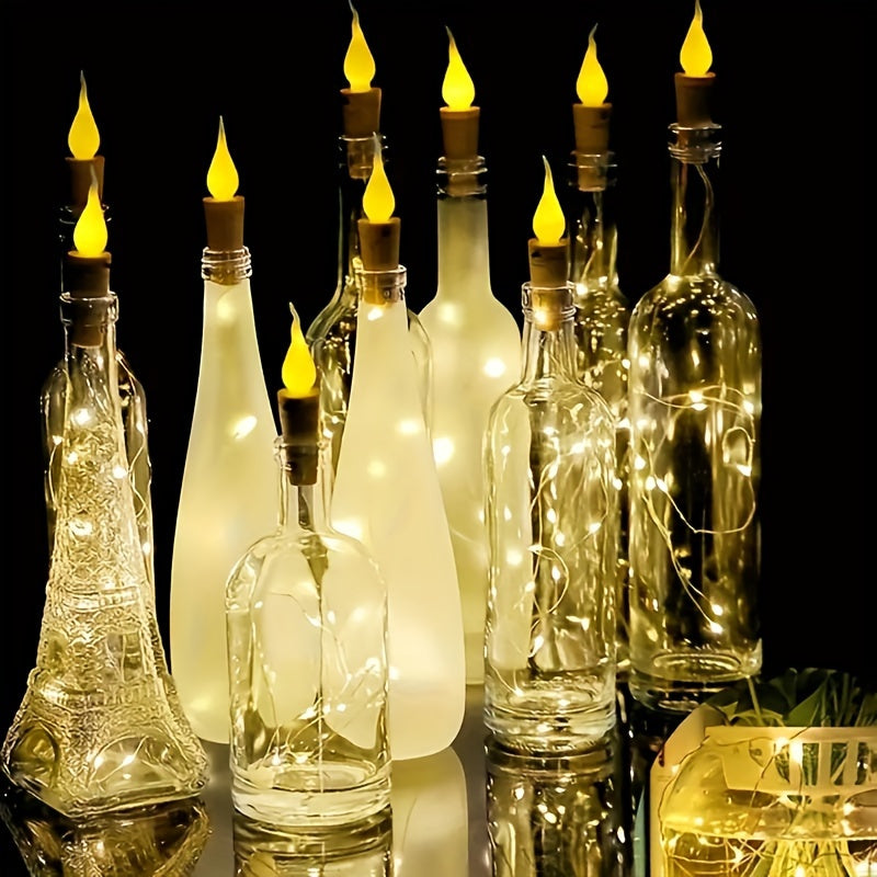 Cosima | LED Bottle Lights | Battery-Powered, Cork Design | 10 Pack