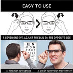 Adjustable Prescription Glasses Dual Lens Magnification