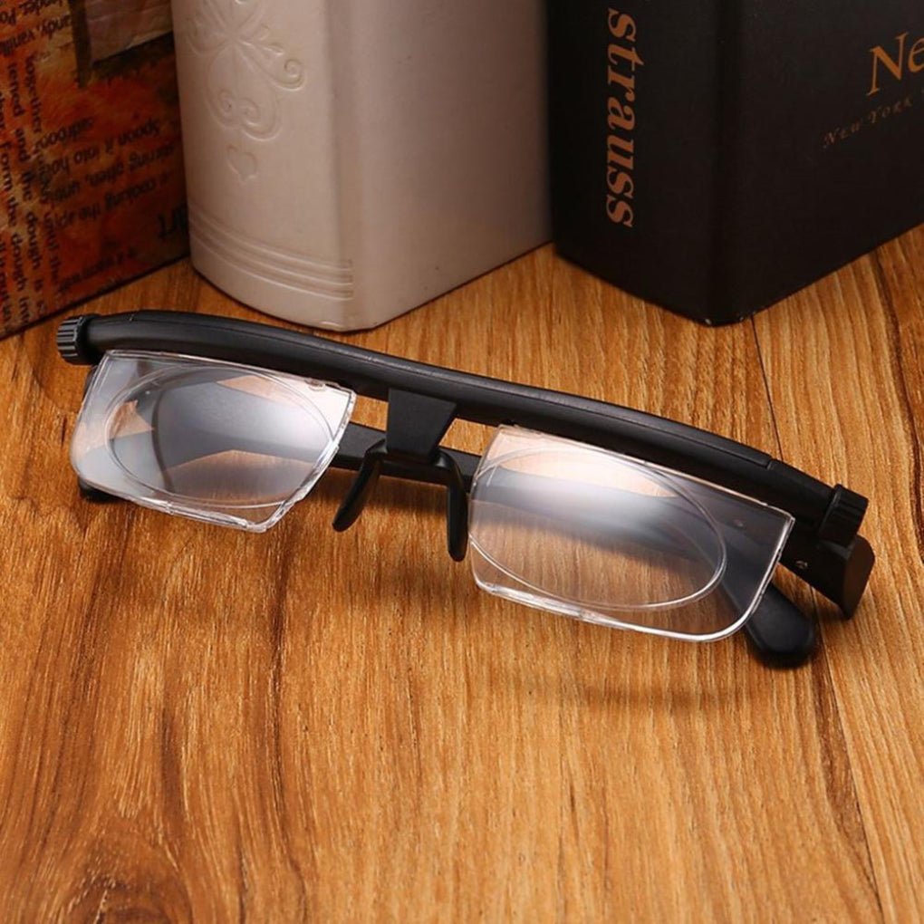Adjustable Prescription Glasses Dual Lens Magnification