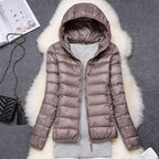 Women Waterproof Lightweight Jacket Removable Hood