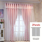 Saoirse | Embroidered Curtain Panels | Elf & Fairy Design, Light-Filtering | Set of 2 with Rings