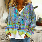 Women knit cardigan slim fit lightweight soft knitwear