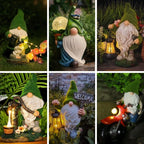 Linnea | Solar Garden Gnomes | Outdoor Decor, Weather-Resistant | Warm White Glow
