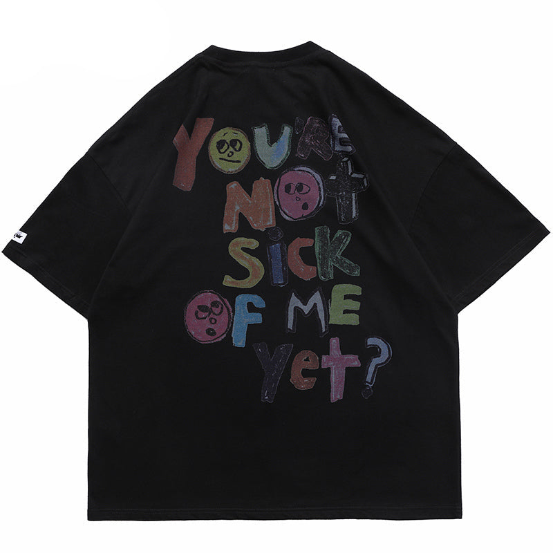 Graphic Tees Men Y2K Angels Print Oversized Streetwear Tee | Yara