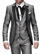 Men 3 Piece Suit Blazer Waistcoat Trousers