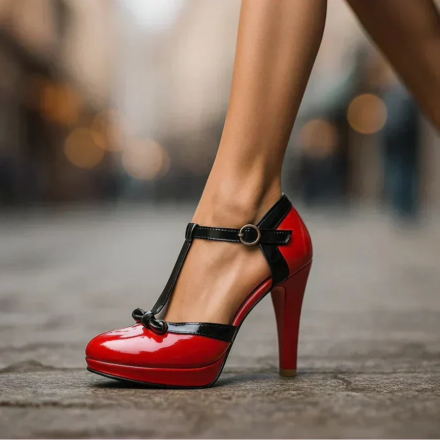 Women Heels Block Heel Pumps