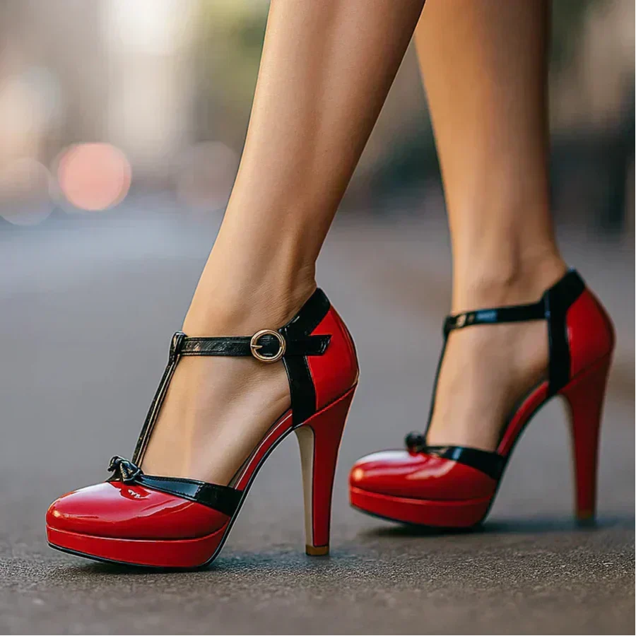 Women Heels Block Heel Pumps