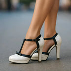 Women Heels Block Heel Pumps