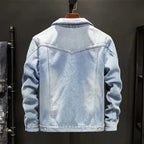 Unisex Denim Jacket Wind Resistant Lined