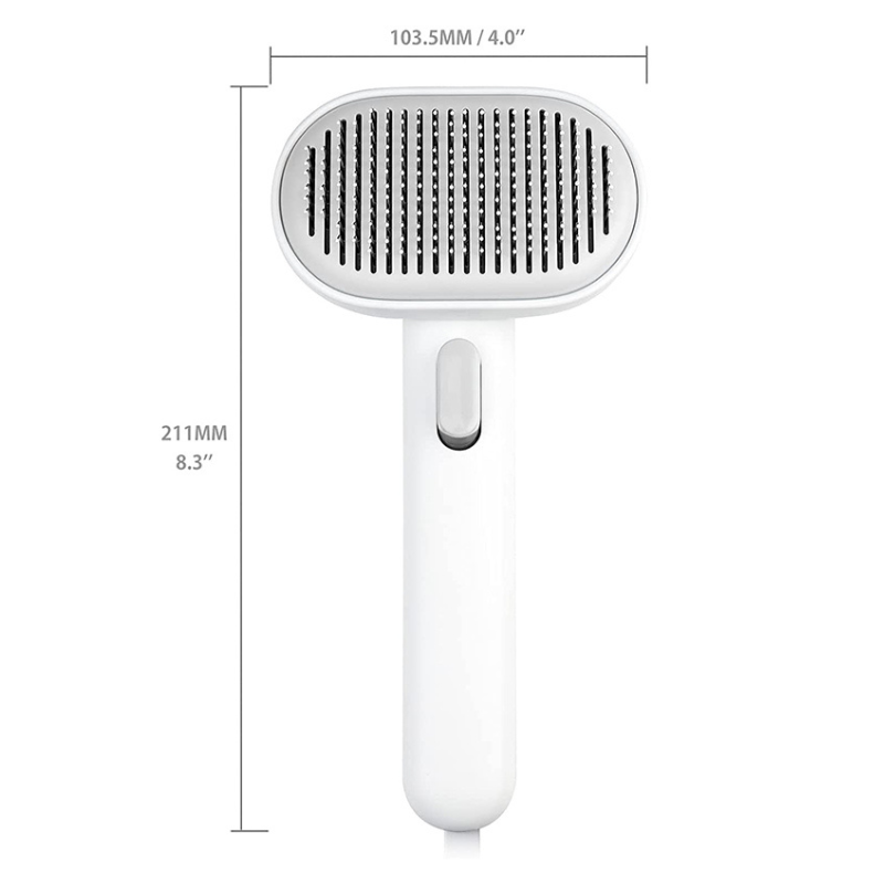 Automatic Cleaning Cat Grooming Brush Self Cleaning