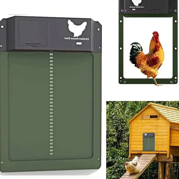 Automatic Chicken Coop Door Solar Battery Powered