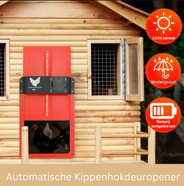 Automatic Chicken Coop Door Solar Battery Powered