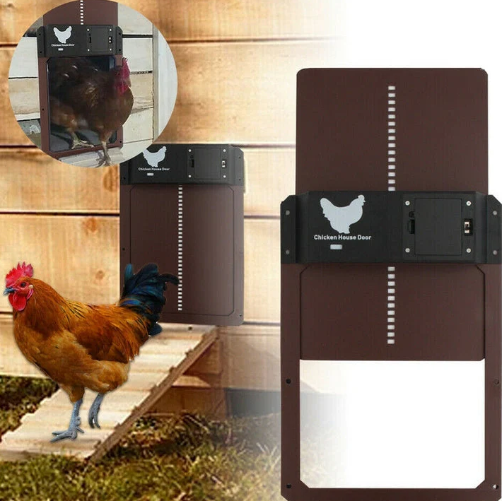 Automatic Chicken Coop Door Solar Battery Powered