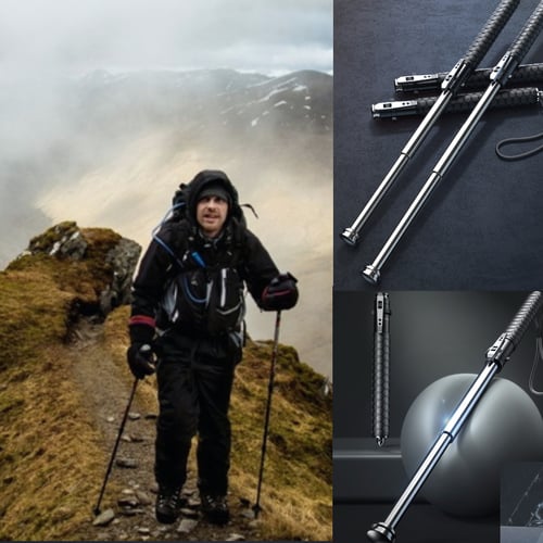 Orla | Aluminum Automatic Folding Walking Cane Adjustable Height