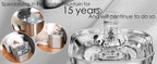 Stainless Steel Cat Water Fountain 73oz Triple Filtration