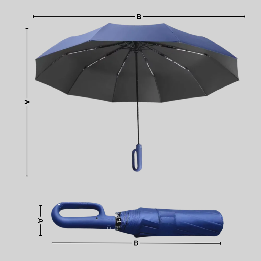 Lyra | Auto Lock Folding Umbrella Wind Resistant