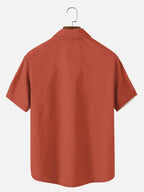 Cocktail Shirt | Men's Striped Toucan Short Sleeve Casual Shirt